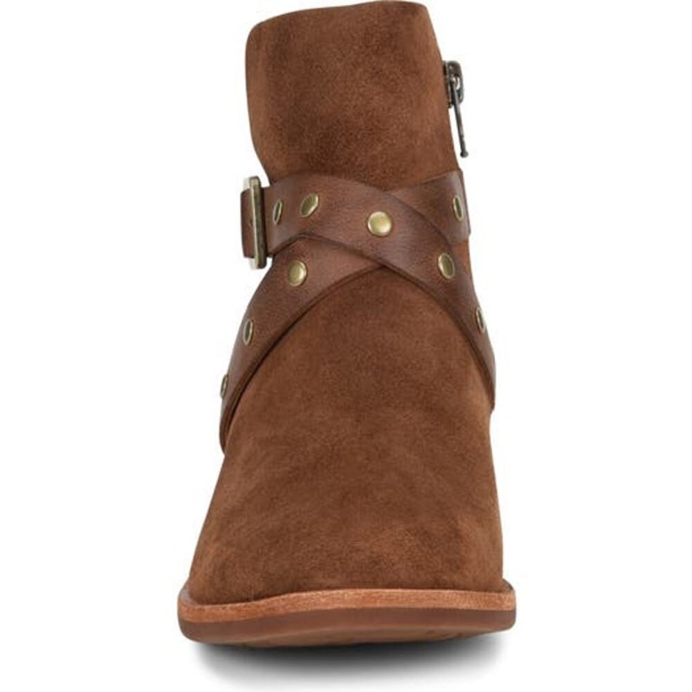 Kork Ease Women's Brown Studded Leather Buckle Bootie Size 8 and 8.5 New - Picture 5 of 7